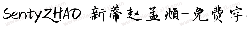 SentyZHAO 新蒂赵孟頫字体转换